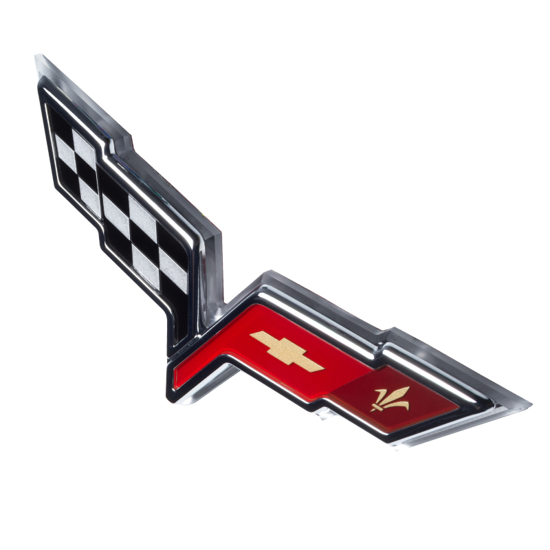 Picture of Oracle Chevrolet Corvette C6 Illuminated Emblem - Dual Intensity - Aqua