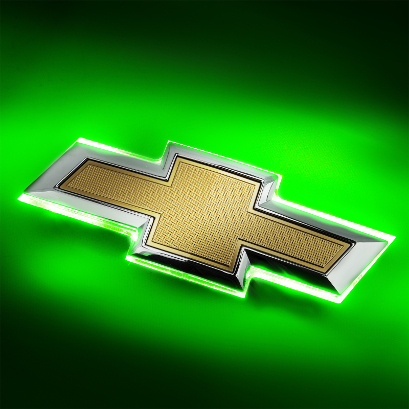 Picture of Oracle 16-19 Chevrolet Camaro Illuminated Bowtie - Dual Intensity - Green