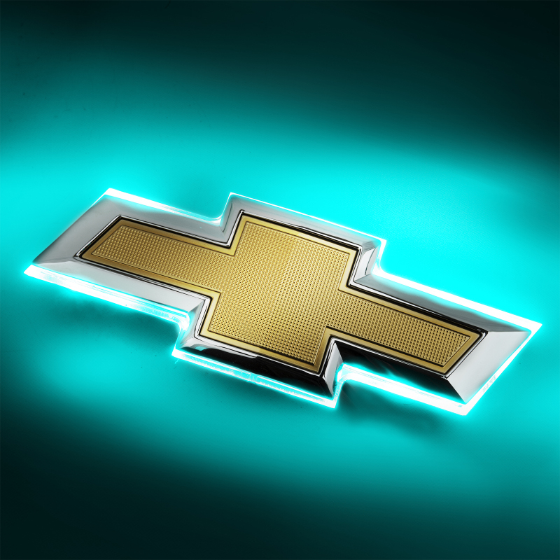 Picture of Oracle 16-19 Chevrolet Camaro Illuminated Bowtie - Aqua
