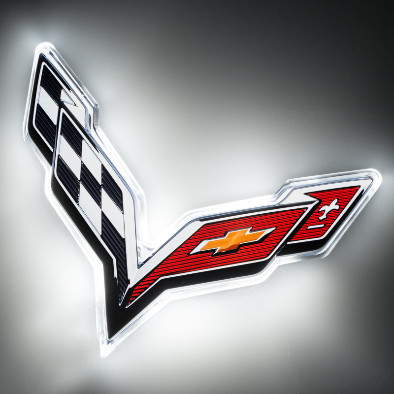 Picture of Oracle Corvette C7 Rear Illuminated Emblem - White