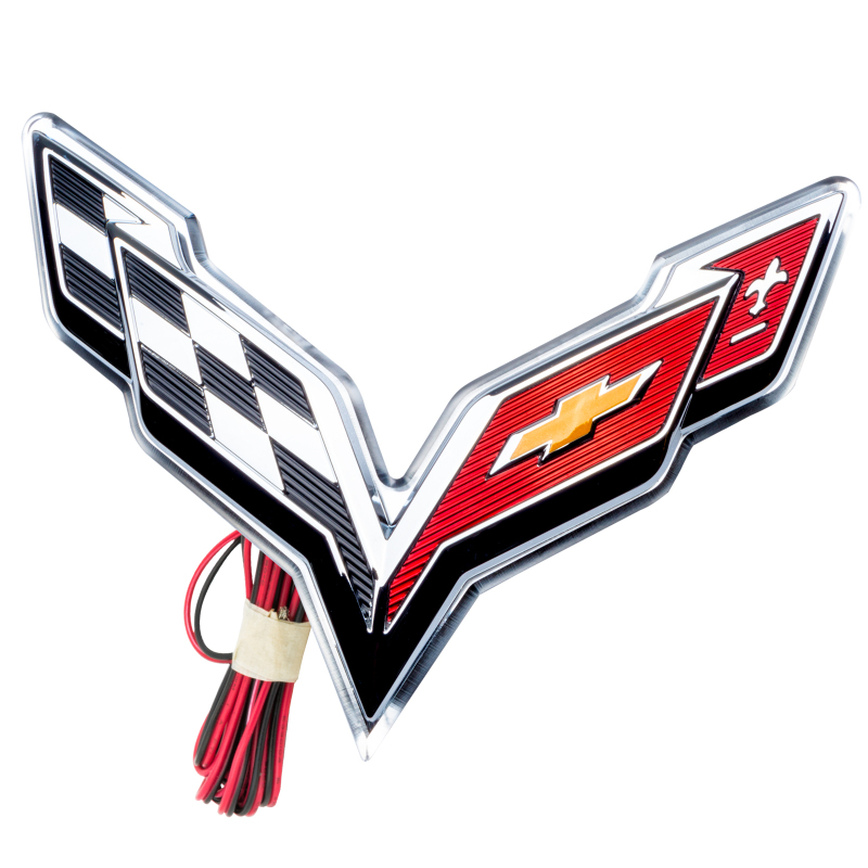 Picture of Oracle Corvette C7 Rear Illuminated Emblem - Dual Intensity - Red