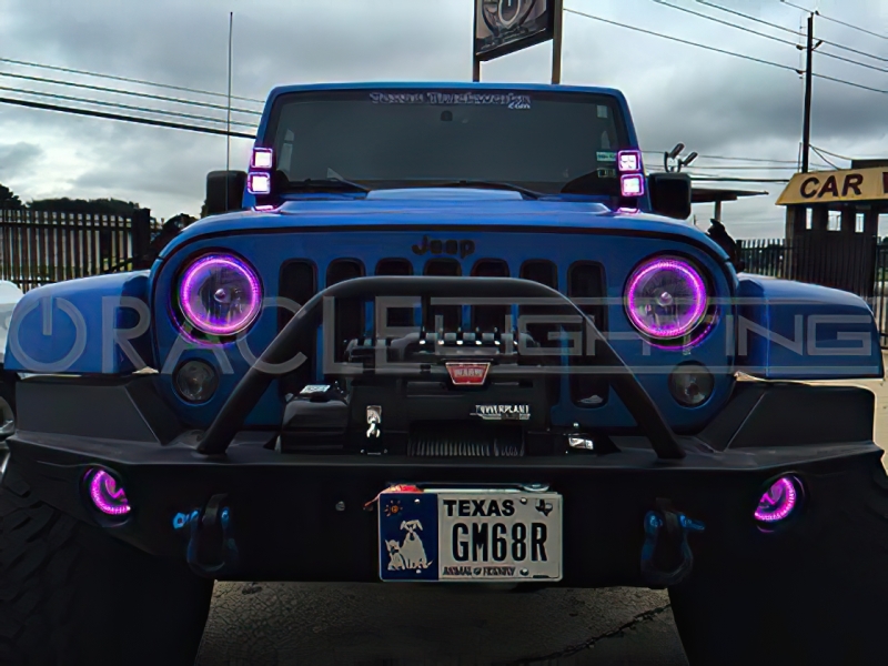 Picture of Oracle Off-Road 3in Square WP LED Halo - ColorSHIFT