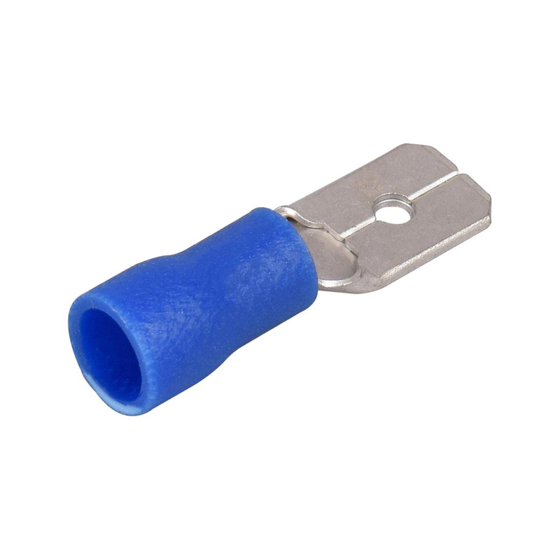 Picture of Oracle Male Spade Crimp Connector 18-22AWG (x100) - Red