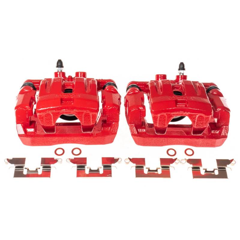 Picture of Power Stop 07-10 Ford Edge Rear Red Calipers w/Brackets - Pair