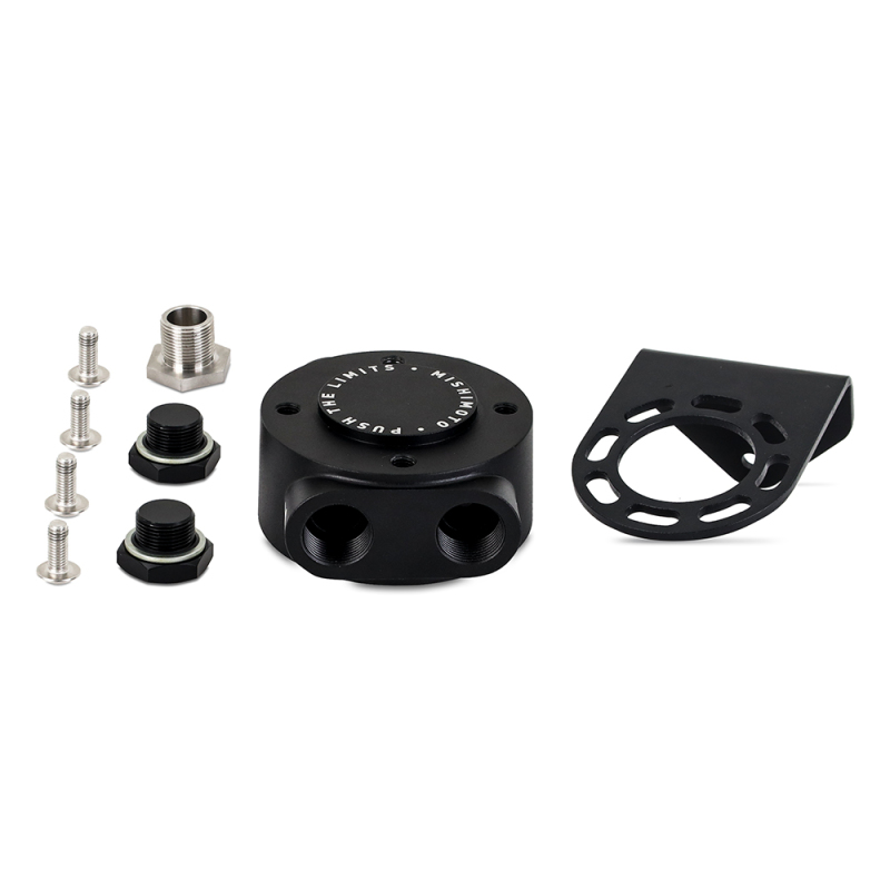 Picture of Mishimoto M20 x 1.5 - Remote Oil Filter Mount - Black