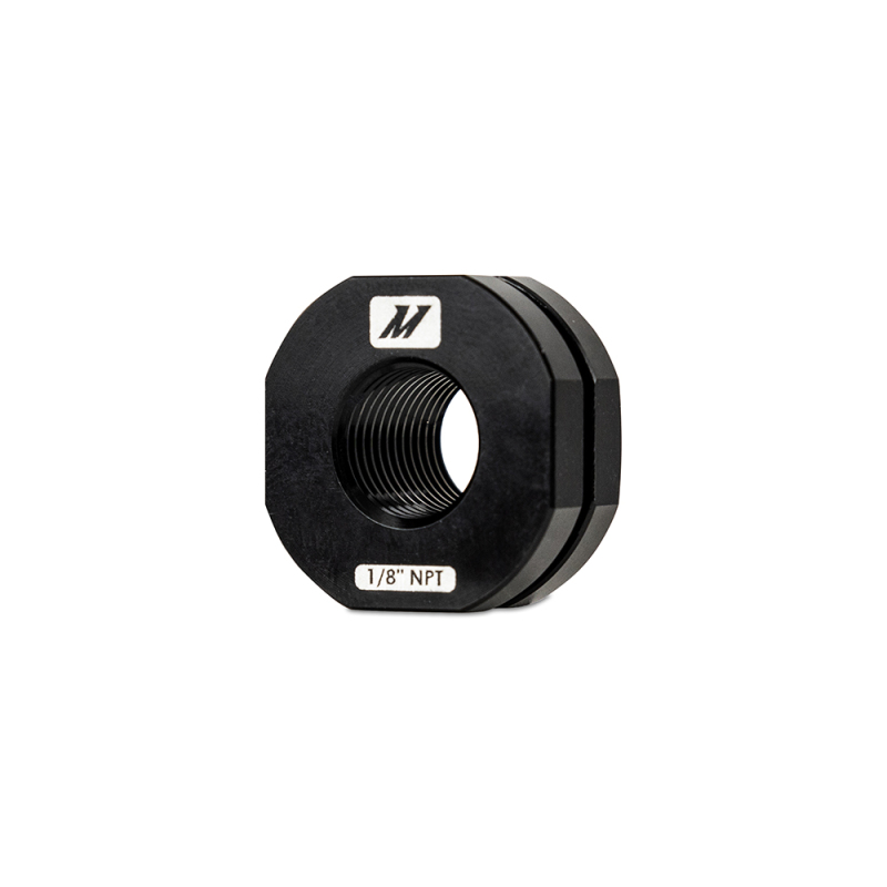 Picture of Mishimoto 1/8in NPT CNC-Machined Nozzle Mount Adapter - Black