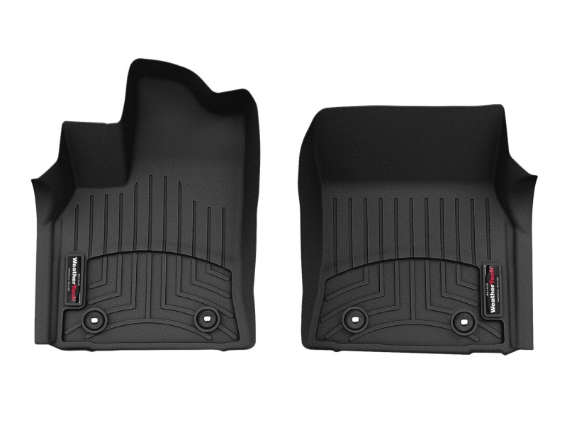 Picture of WeatherTech 22+ Toyota Tundra Front Floor Liner - Black (Crew Max - Double Cab)