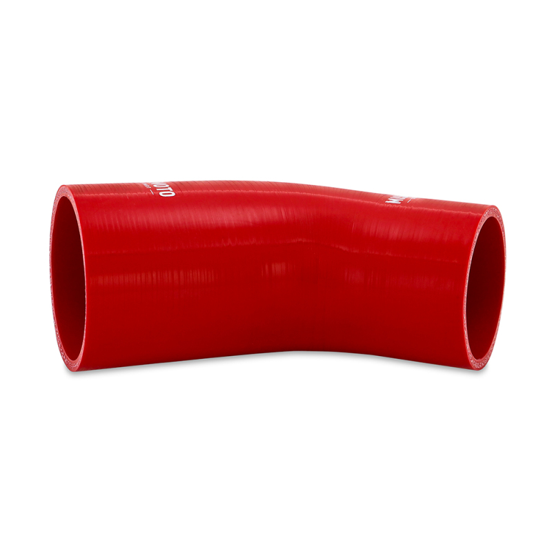 Picture of Mishimoto Silicone Reducer Coupler 45 Degree 2.5in to 2.75in - Red