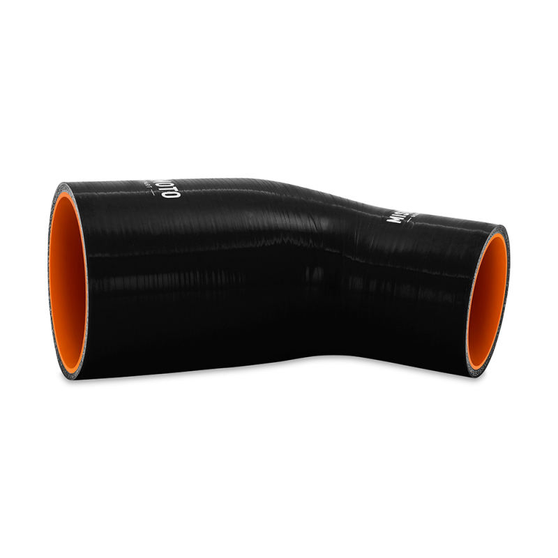 Picture of Mishimoto Silicone Reducer Coupler 45 Degree 3in to 3.5in - Black