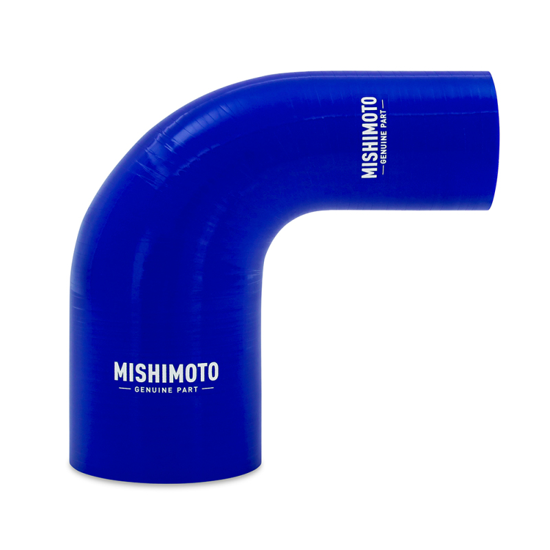 Picture of Mishimoto Silicone Reducer Coupler 90 Degree 2in to 3in - Blue