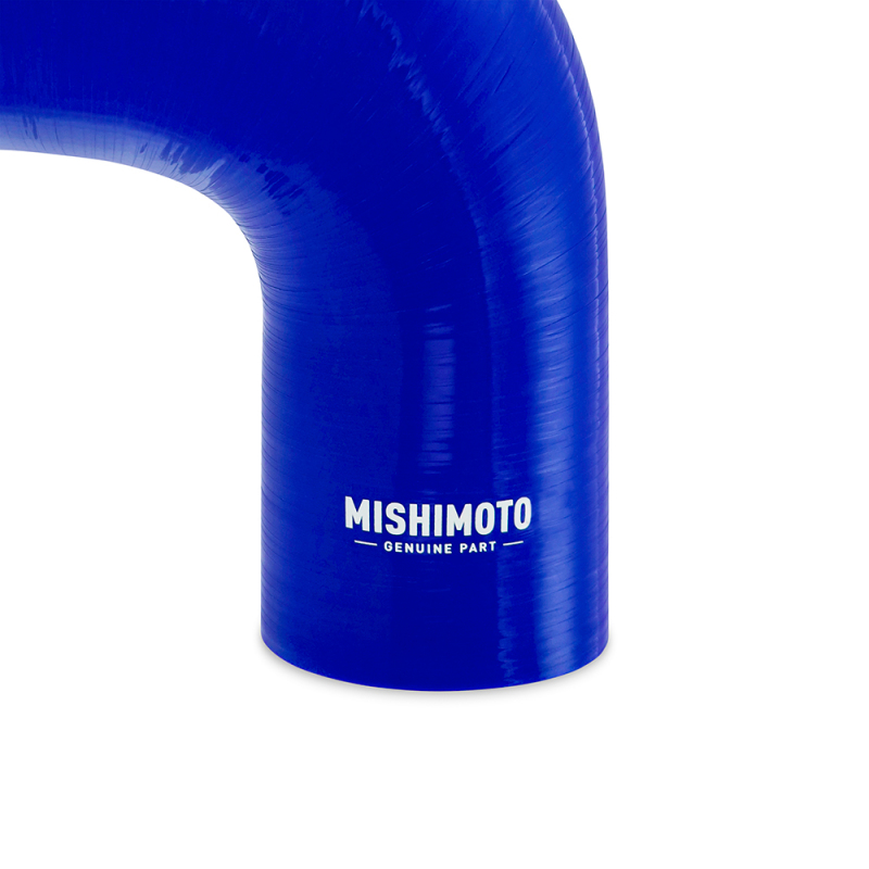 Picture of Mishimoto Silicone Reducer Coupler 90 Degree 2in to 3in - Blue