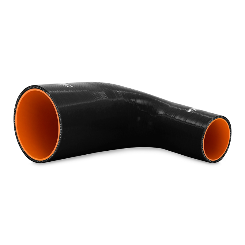 Picture of Mishimoto Silicone Reducer Coupler 90 Degree 2.5in to 4in - Black