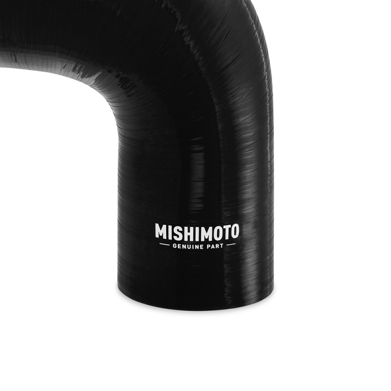 Picture of Mishimoto Silicone Reducer Coupler 90 Degree 3in to 3.5in - Black