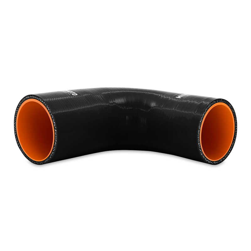 Picture of Mishimoto Silicone Reducer Coupler 90 Degree 3in to 3.25in - Black