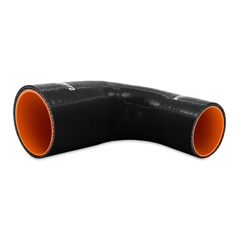 Picture of Mishimoto Silicone Reducer Coupler 90 Degree 2.5in to 3in - Black