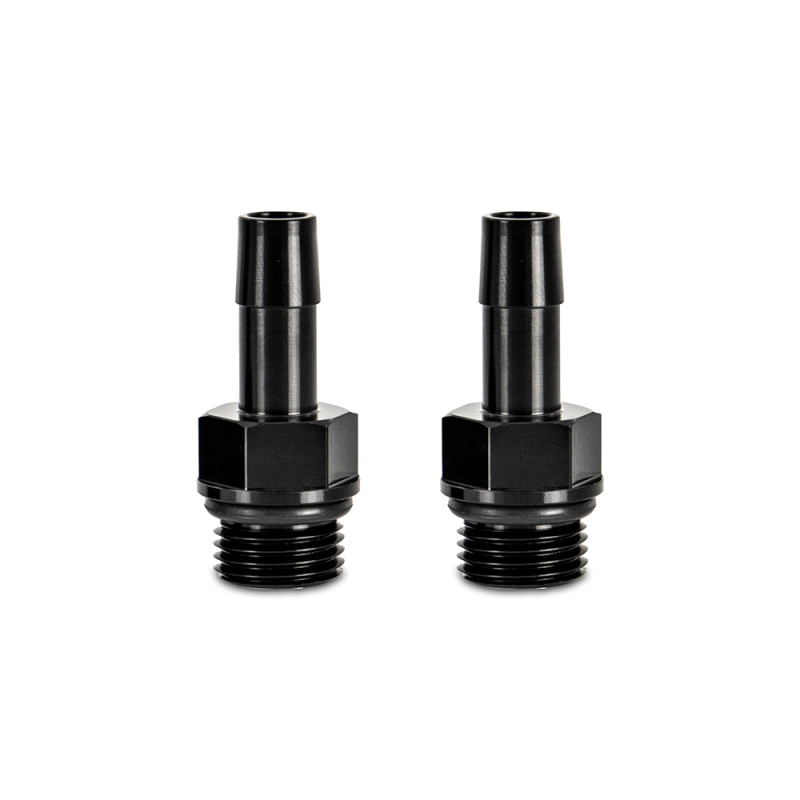 Picture of Mishimoto 2pcs M16x1.5 3/8in Aluminum Catch Can Fitting Black