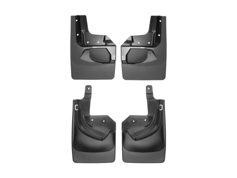 Picture of WeatherTech 2018 Jeep Wrangler Rubicon No Drill Mudflaps - Black