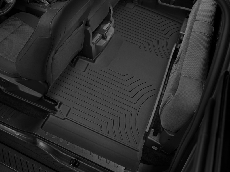 Picture of WeatherTech WT FloorLiner-Rear-Blk Floor Mats - 446975IM
