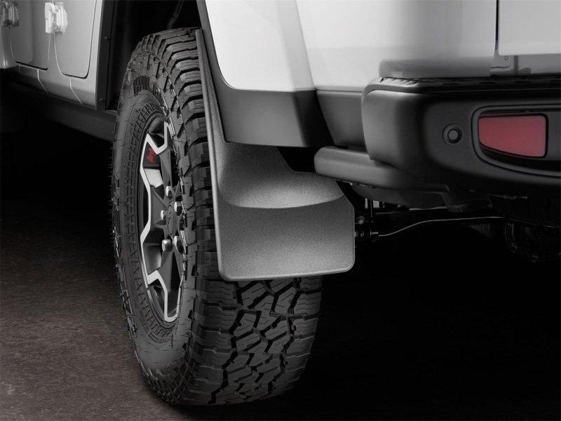 Picture of WeatherTech 2020+ Ford Gladiator No Drill MudFlaps - Black