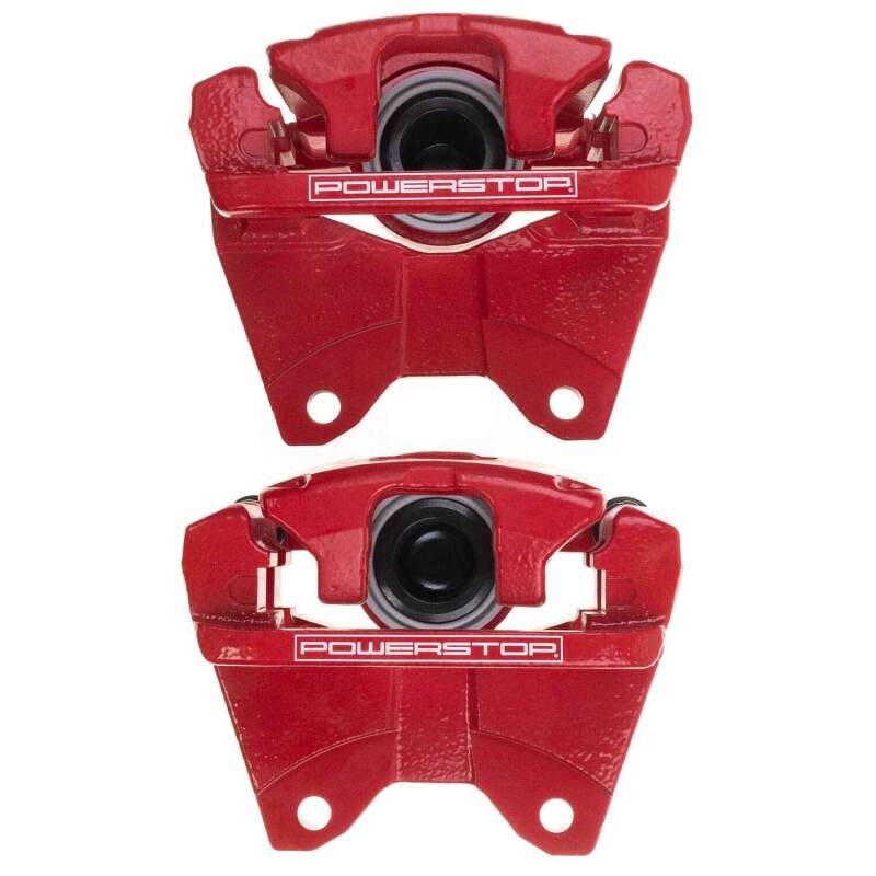 Picture of Power Stop 07-18 Jeep Wrangler JK Rear Red Caliper Pair w/Bracket