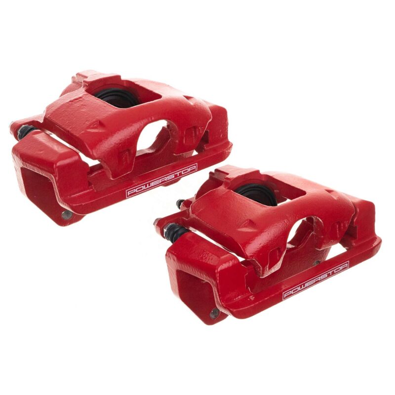 Picture of Power Stop 07-18 Jeep Wrangler JK Front Red Caliper Pair w/Bracket