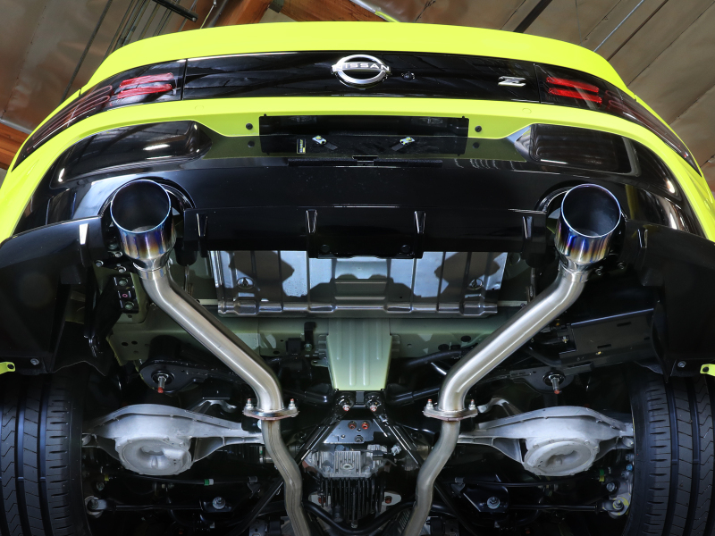 Picture of aFe Nissan Z 23-23 V6-3.0L Takeda 2-1/2in 304 SS Axle-Back Exhaust System w/ Black Tips