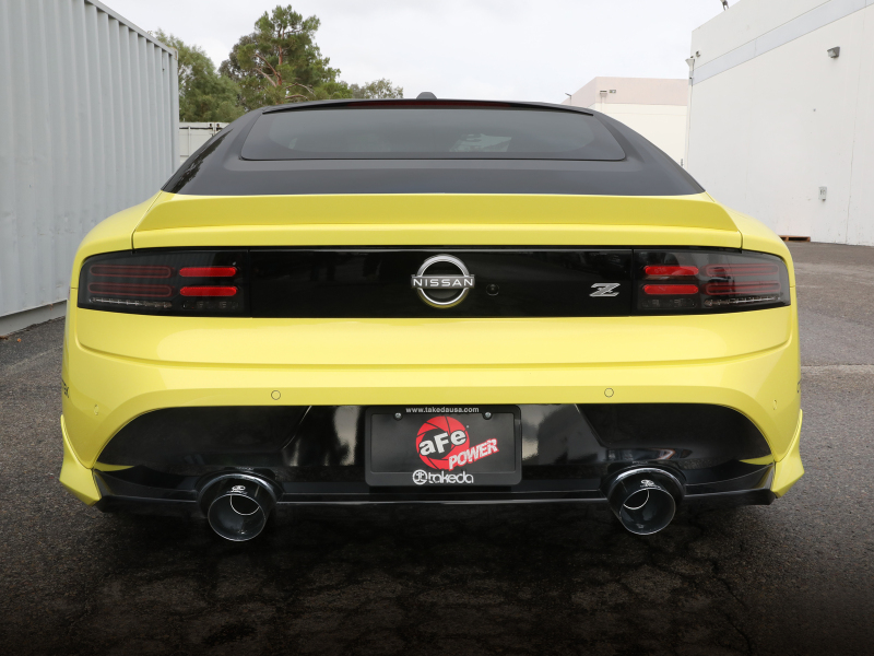 Picture of aFe Nissan Z 23-23 V6-3.0L Takeda 2-1/2in 304 SS Axle-Back Exhaust System w/ Black Tips