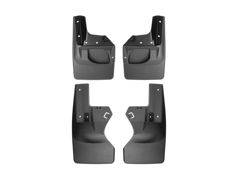 Picture of WeatherTech 2020+ Jeep Gladiator No Drill Mudflaps - Black
