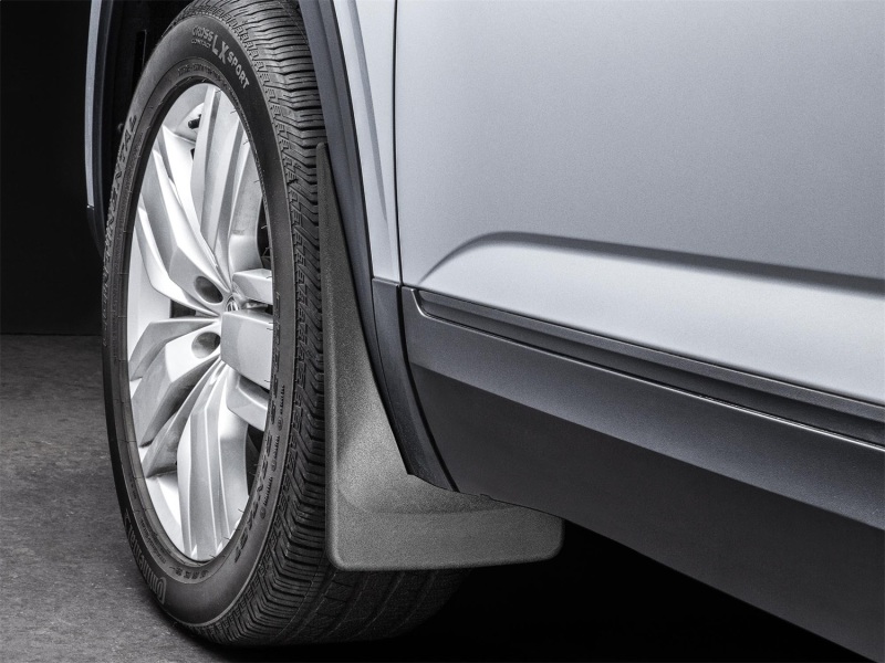 Picture of WeatherTech 18-24 Volkswagen Atlas / 20-24 Atlas Cross Sport Front No Drill Mudflaps - Black
