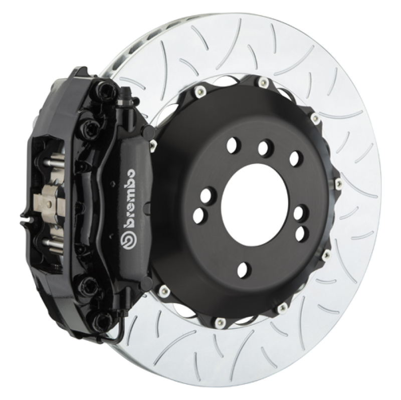 Picture of Brembo 04-10 5-Series (Excl. xDrive/M5) Rr GT BBK 4Pist Cast 2pc 345x28 2pc Rotor Slot Type3-Black