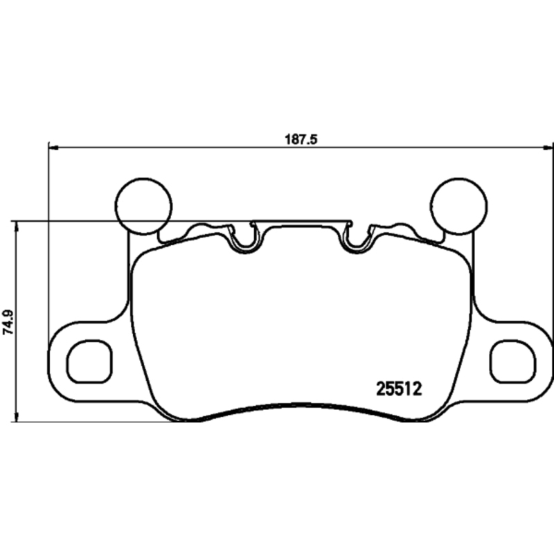 Picture of Brembo OE BRE Low Metallic Pads Brake Pads - P65038