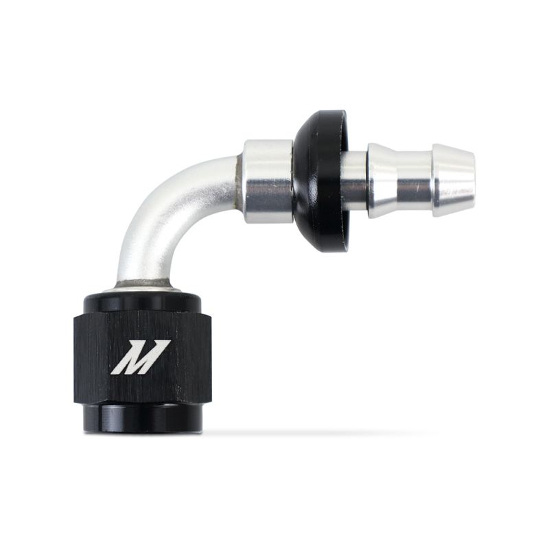 Picture of Mishimoto 90-Degree Push Lock Fitting - 4AN