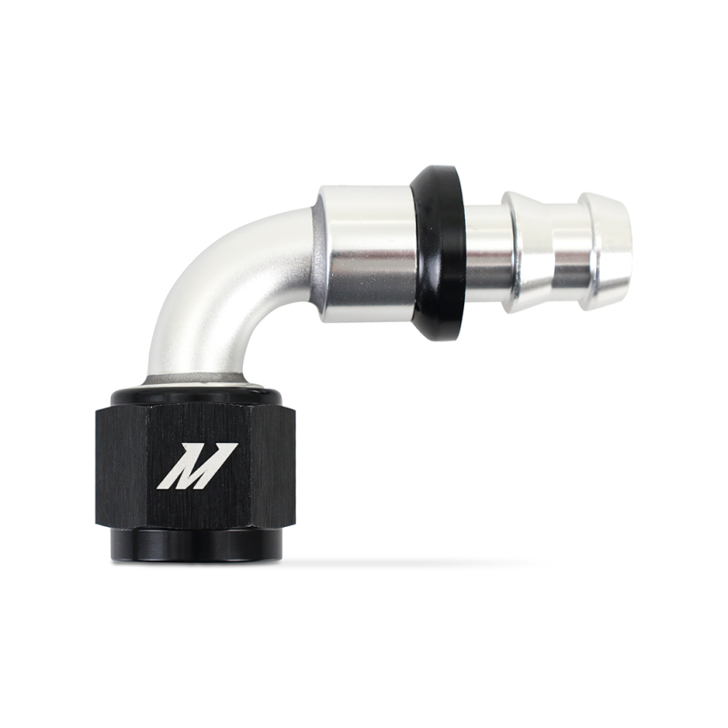 Picture of Mishimoto 90 Degree Push Lock Fitting - 8AN
