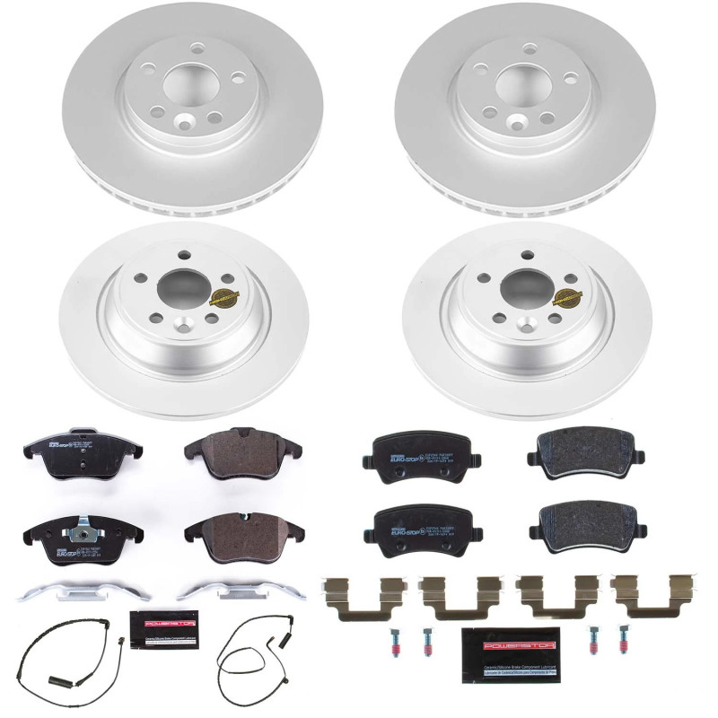 Picture of Power Stop 12-15 Land Rover Range Rover Evoque Front & Rear Euro-Stop Brake Kit