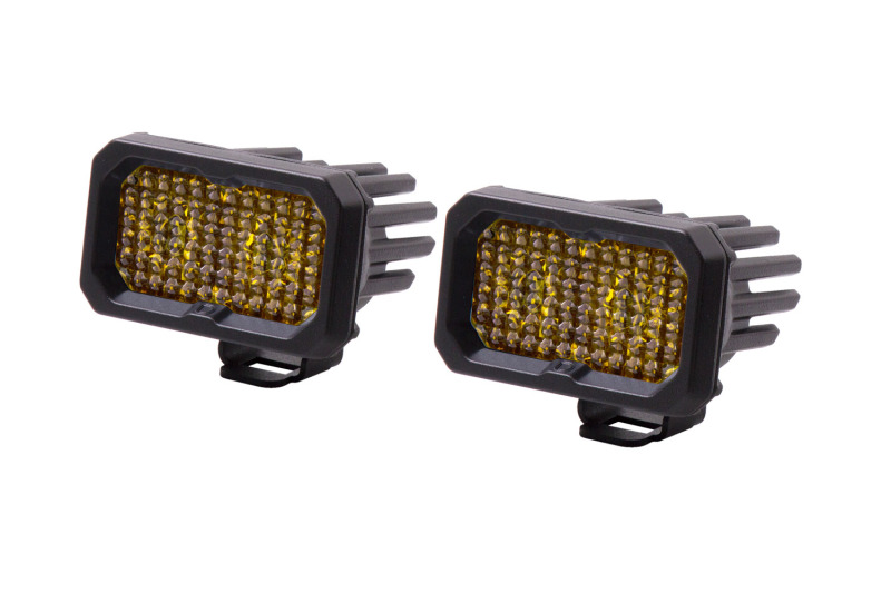 Picture of Diode Dynamics Stage Series 2 In LED Pod Pro - Yellow Flood Standard ABL (Pair)
