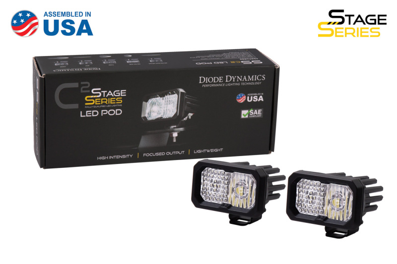 Picture of Diode Dynamics Stage Series 2 In LED Pod Pro - White Fog Standard ABL (Pair)