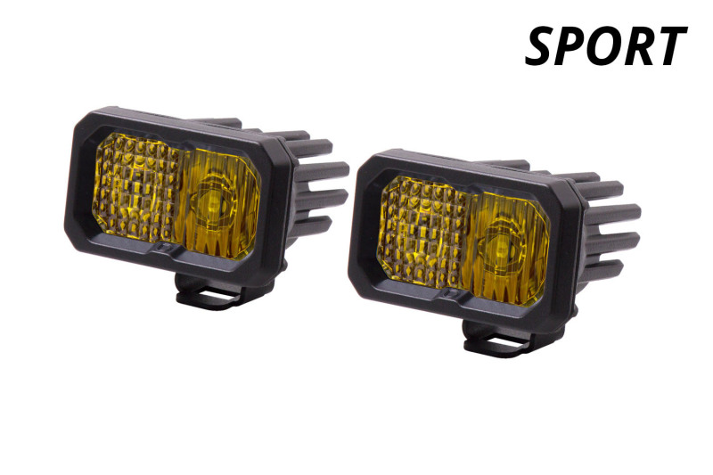 Picture of Diode Dynamics Stage Series 2 In LED Pod Sport - Yellow Combo Standard ABL (Pair)
