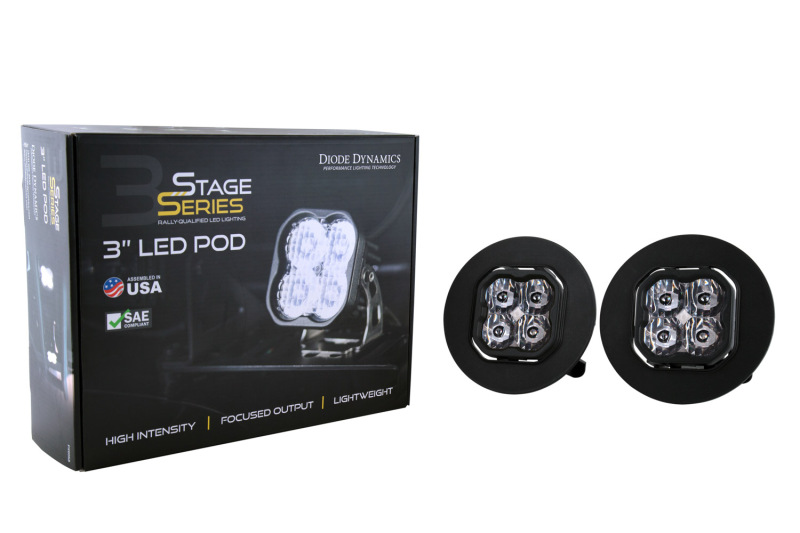 Picture of Diode Dynamics SS3 Pro Type GM-5 Kit ABL - White SAE Fog