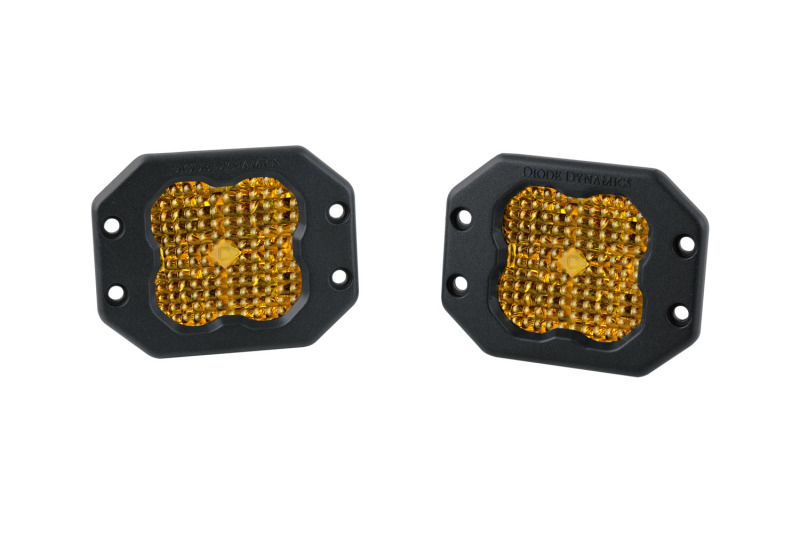 Picture of Diode Dynamics SS3 Pro ABL - Yellow Flood Flush (Pair)