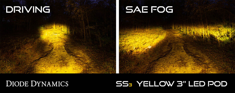 Picture of Diode Dynamics SS3 Sport ABL - Yellow SAE Fog Flush (Pair)