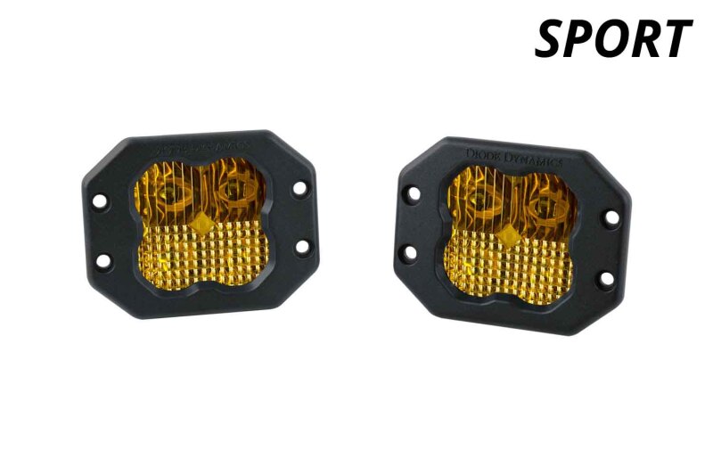 Picture of Diode Dynamics SS3 Sport ABL - Yellow SAE Fog Flush (Pair)
