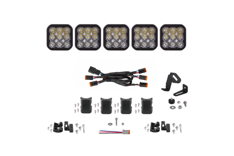 Picture of Diode Dynamics SS5 Sport Universal CrossLink 5-Pod Lightbar - White Driving