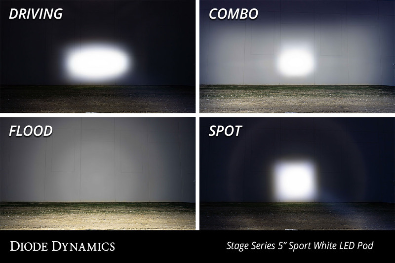 Picture of Diode Dynamics SS5 LED Pod Sport - White Flood (Pair)