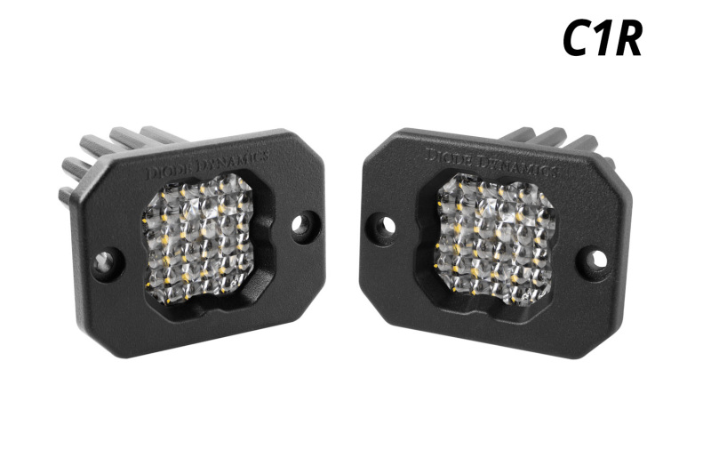 Picture of Diode Dynamics Stage Series C1R - White Flood Flush Mount LED Pod (Pair)