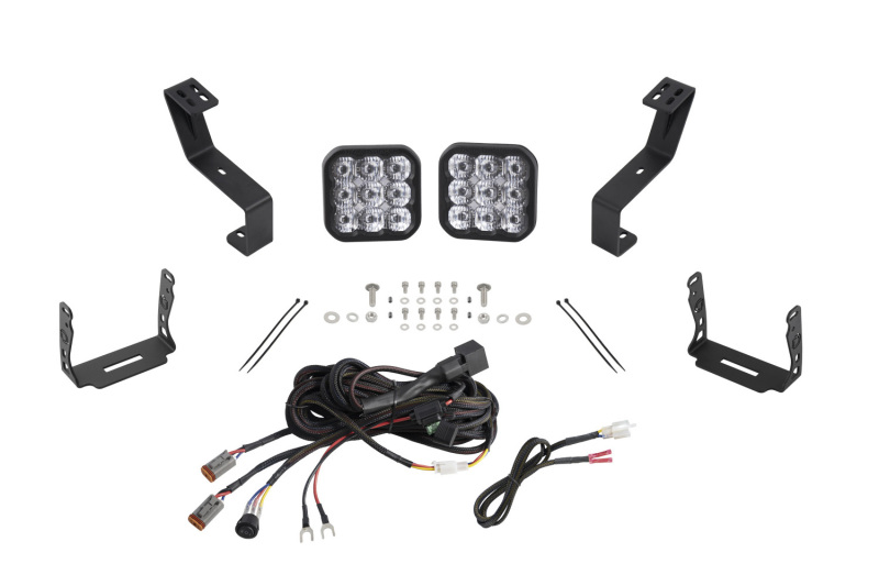 Picture of Diode Dynamics SS5 Bumper LED Pod Light Kit for 2019-Present Ram Sport - White Driving