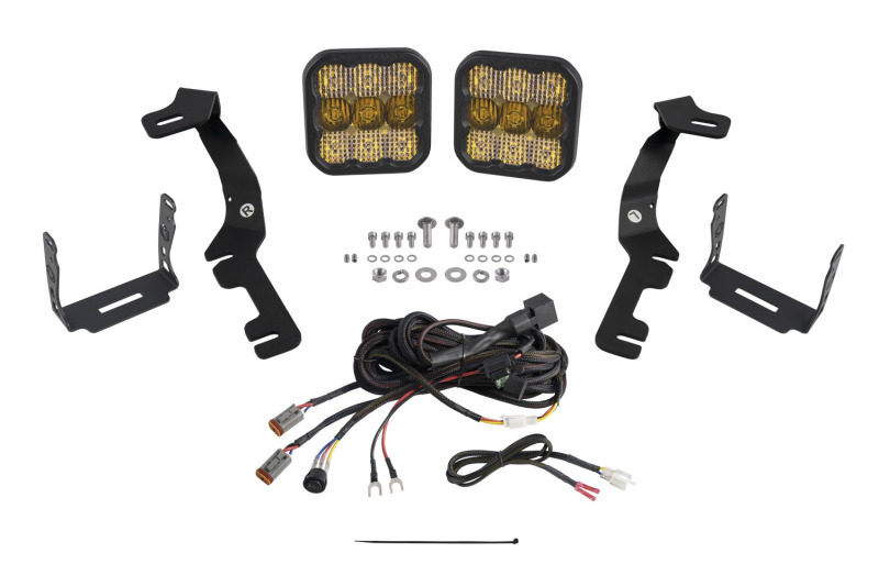 Picture of Diode Dynamics Stage Series Ditch Light Kit for 2019-Present Ram SS5 - Yellow Pro Combo