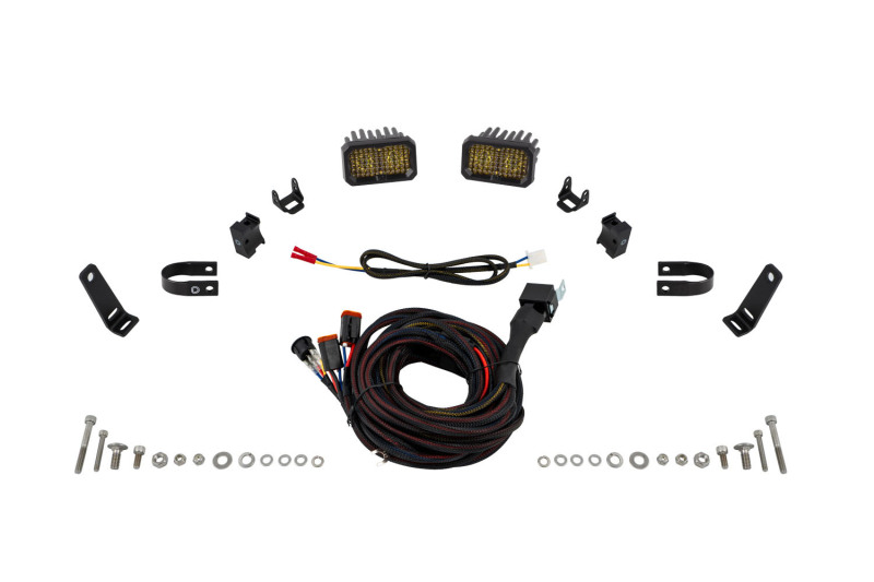 Picture of Diode Dynamics Stage Series 1 1/4 In Roll Bar Chase Light Kit SSC2 Pro - Yellow (Pair)