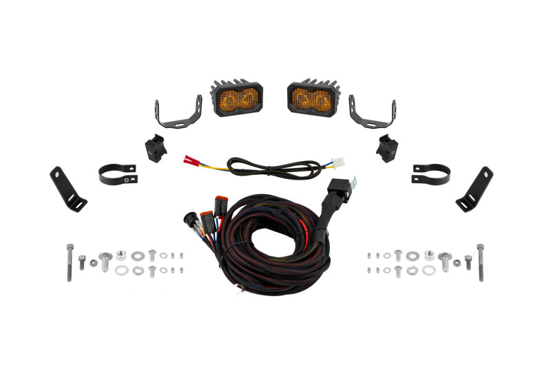 Picture of Diode Dynamics Stage Series 1 3/4 In Roll Bar Chase Light Kit SSC2 Sport - Yellow (Pair)