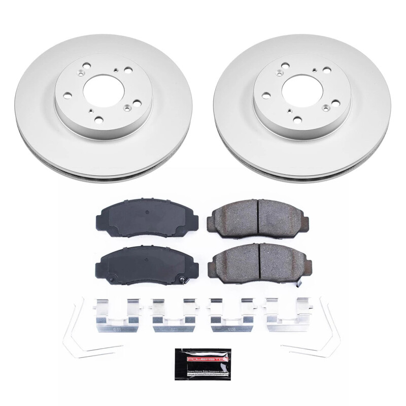 Picture of Power Stop 06-11 Honda Civic Front Z17 Coated Brake Kit