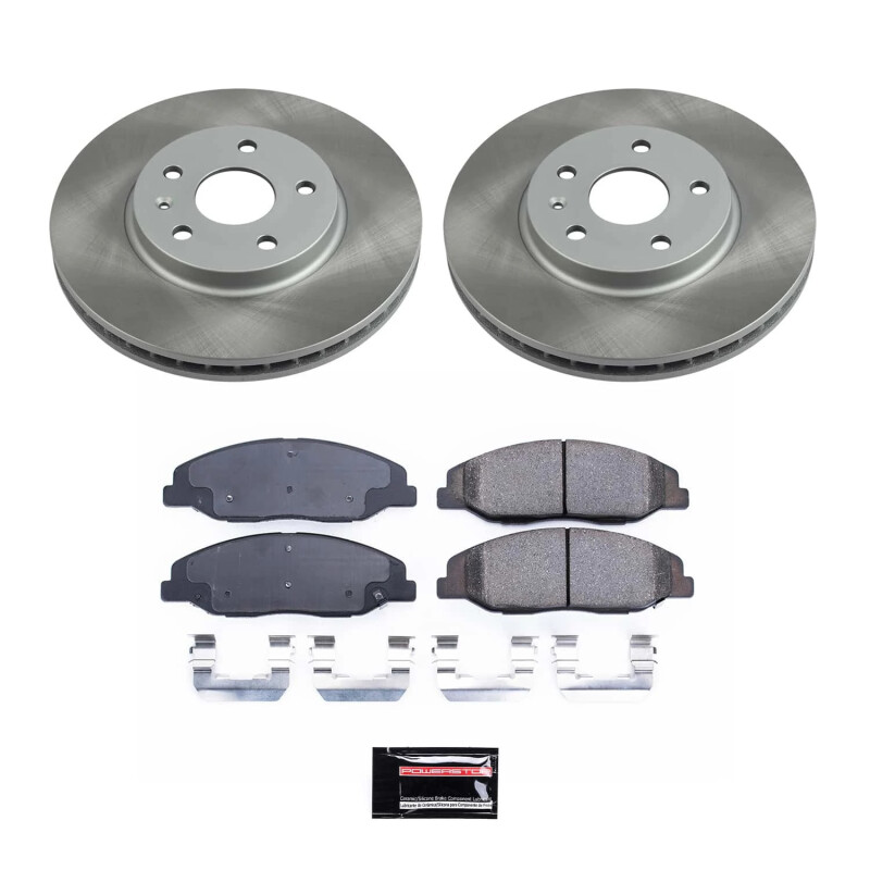 Picture of Power Stop 08-14 Cadillac CTS Front Semi-Coated Rotor Kit